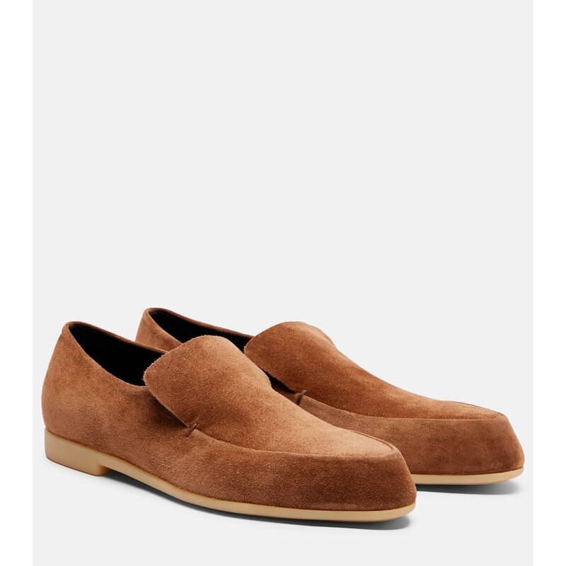 Dámské mokasíny Jil Sander z kůže v barvě umber