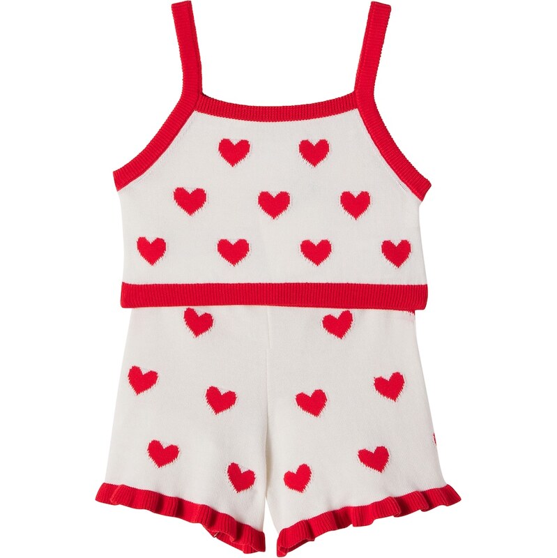 The New Society Maqui cotton crop top and shorts set
