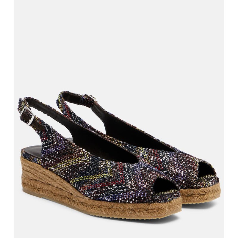 Missoni Joy 30 sequined espadrille wedges