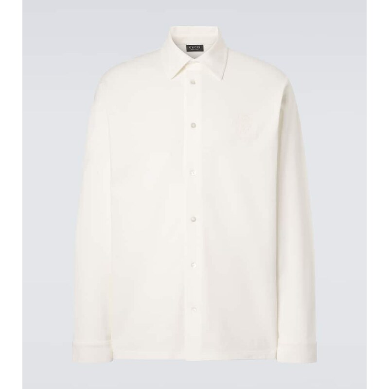 Gucci Cotton-blend piquÃ shirt