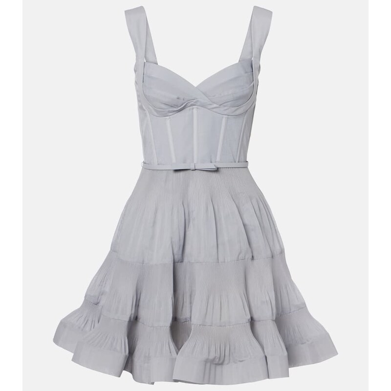 Zimmermann Pleated bustier minidress