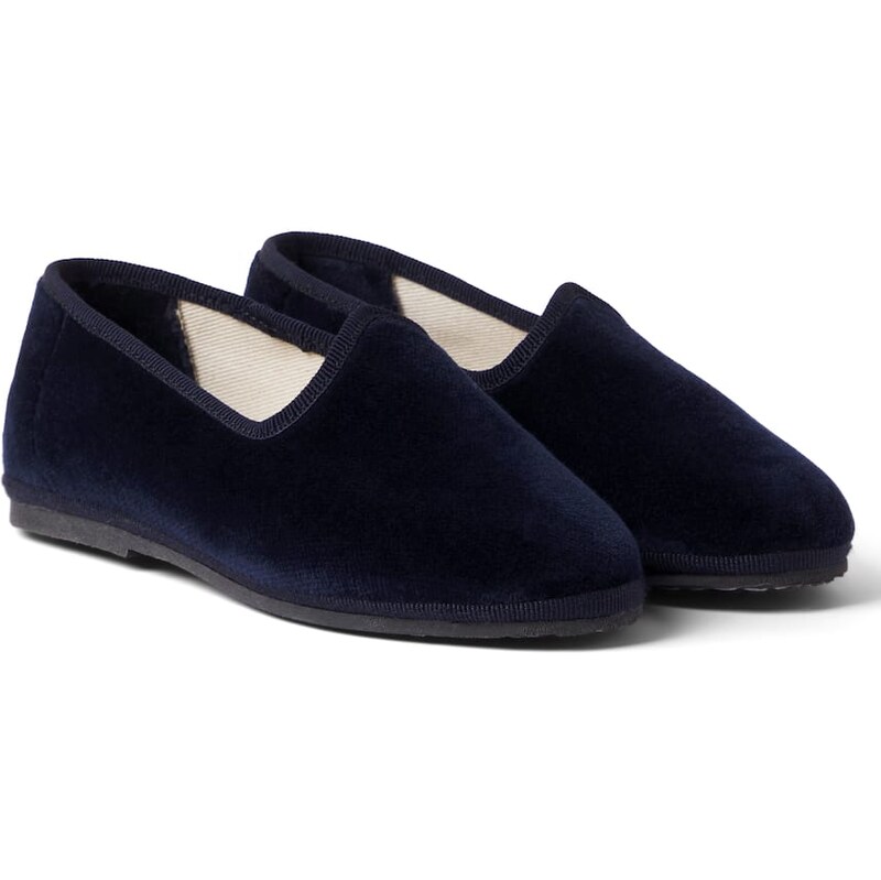 Il Gufo Velvet slip-on shoes