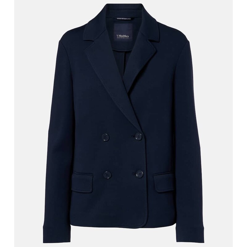 S Max Mara Badia double-breasted cotton-blend blazer