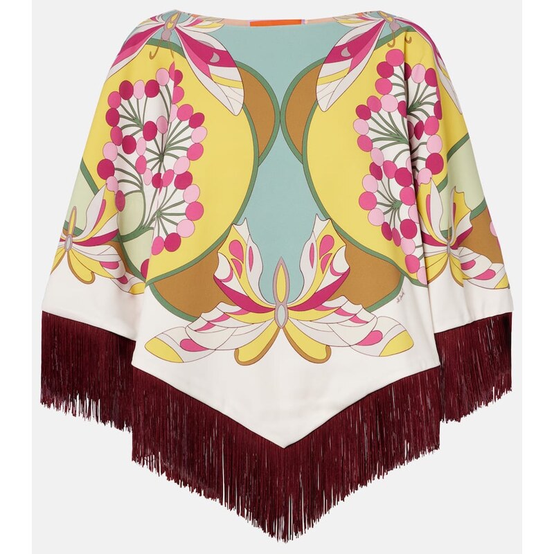 La DoubleJ Florette PlacÃe reversible satin poncho