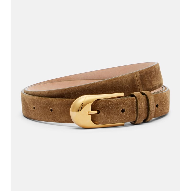 Khaite Dome suede belt