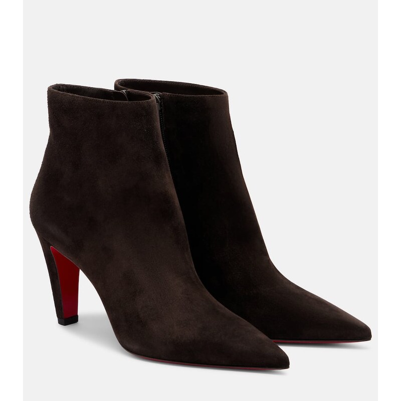 Christian Louboutin Vibella 85 suede ankle boots