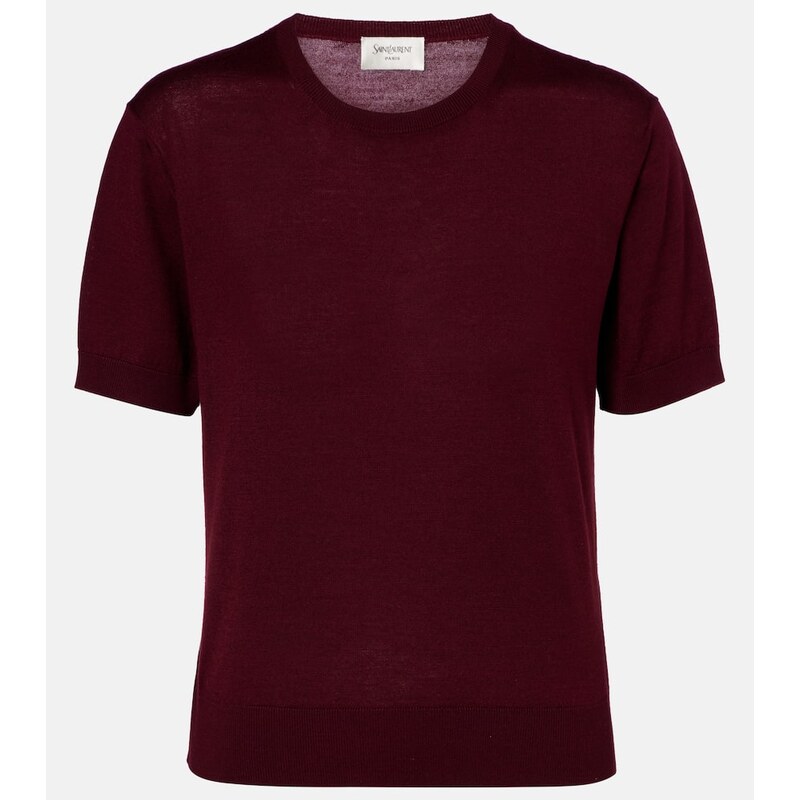 Saint Laurent Wool, cashmere, and silk sweater
