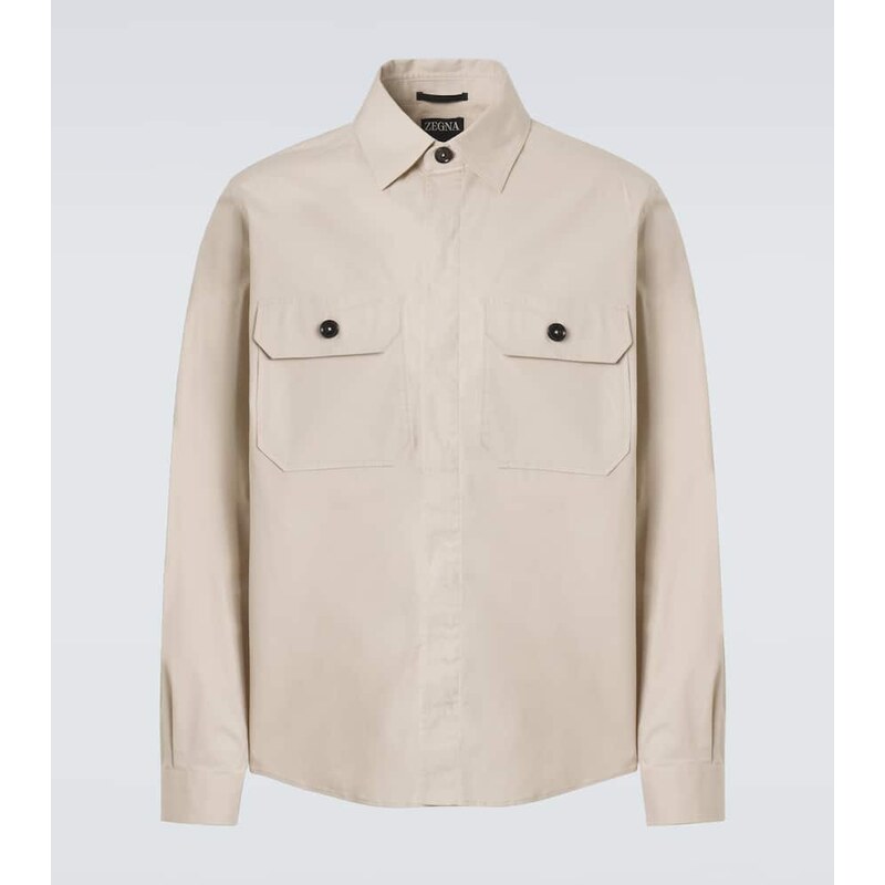 Zegna Cotton-blend overshirt