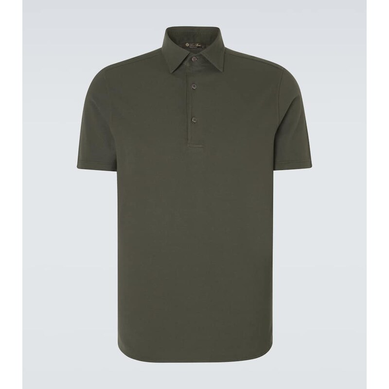 Loro Piana Brenna cotton piquÃ polo shirt