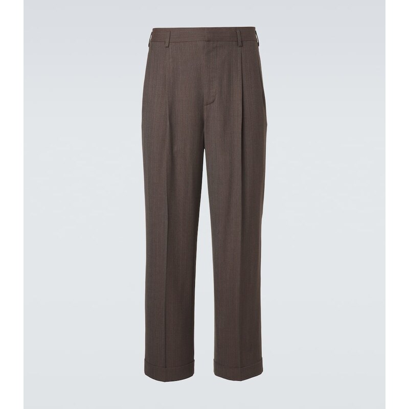 Loro Piana Isaac virgin wool crÃªpe straight pants