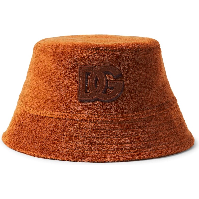 Dolce&Gabbana Kids DG cotton terry bucket hat