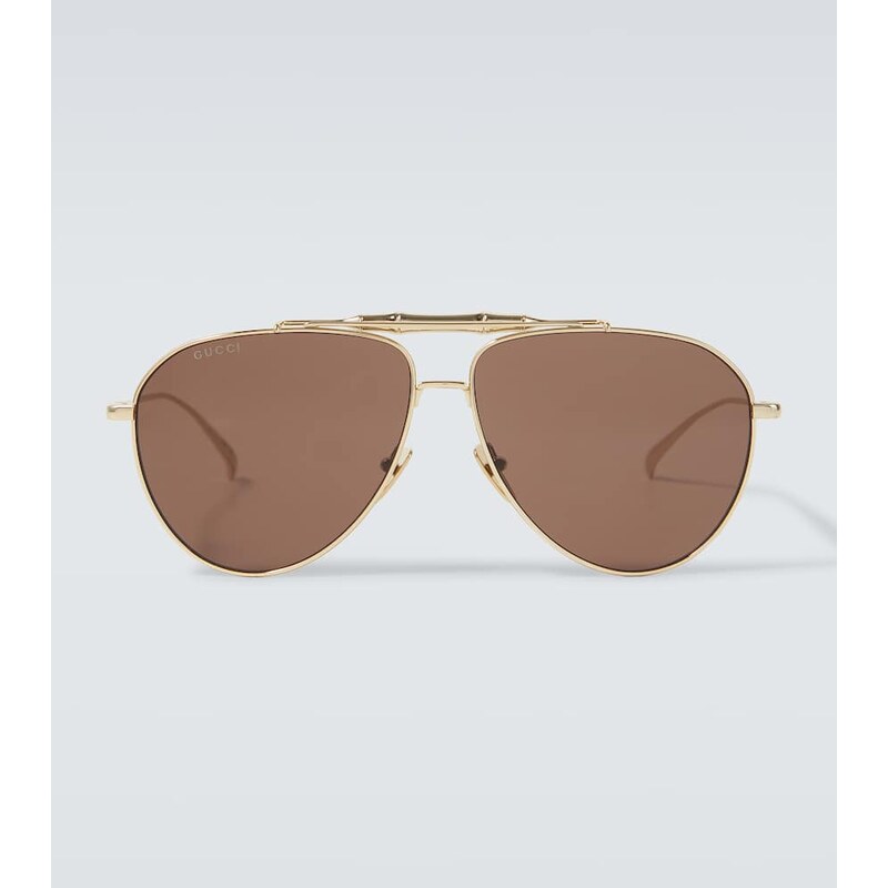 Gucci Bamboo aviator sunglasses