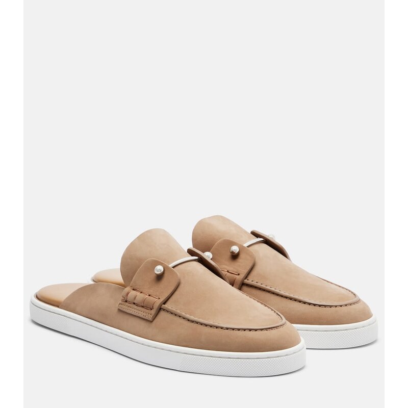 Christian Louboutin Chanme suede mules