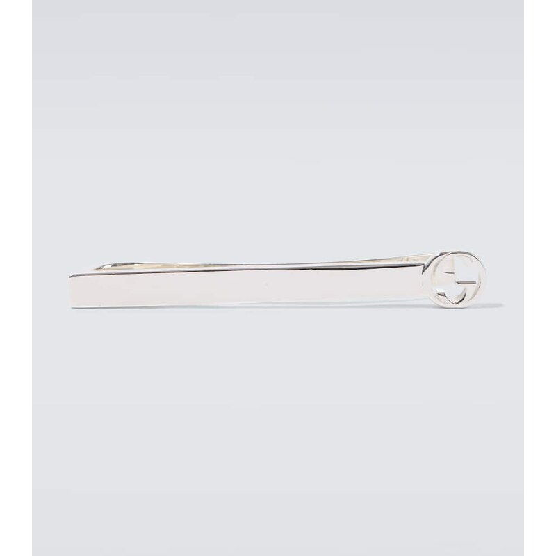 Gucci Interlocking G 925 sterling silver tie bar