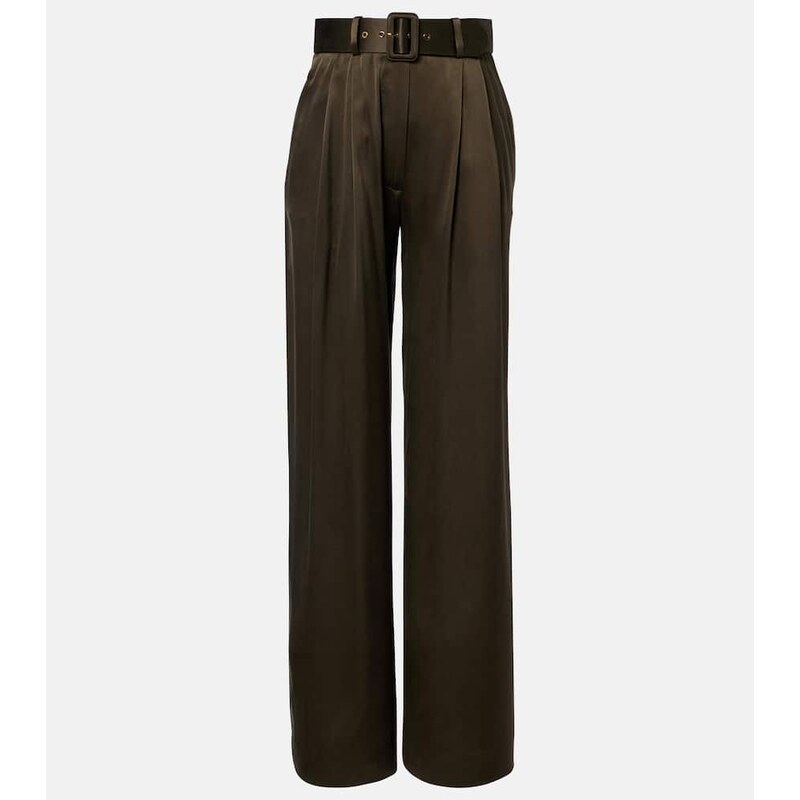 Zimmermann Belted silk wide-leg pants