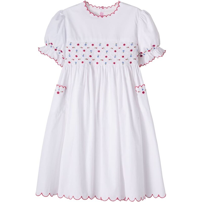La Coqueta Delilah smocked cotton dress