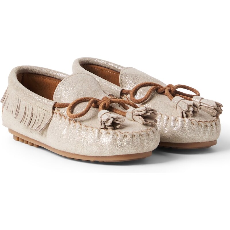 PèPè Glitter leather loafers
