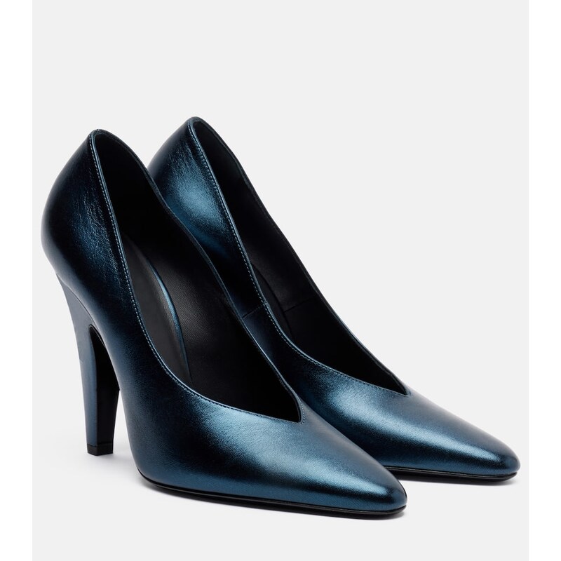 Alaia AlaÃ¯a Cone leather pumps