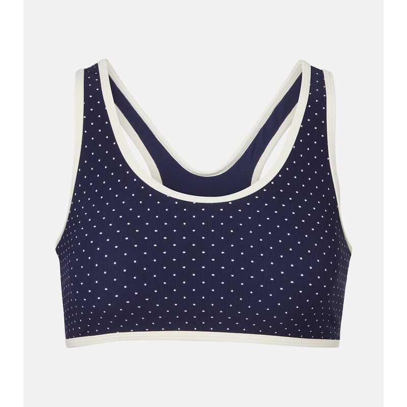 The Upside Spellbound Jade polka-dot sports bra