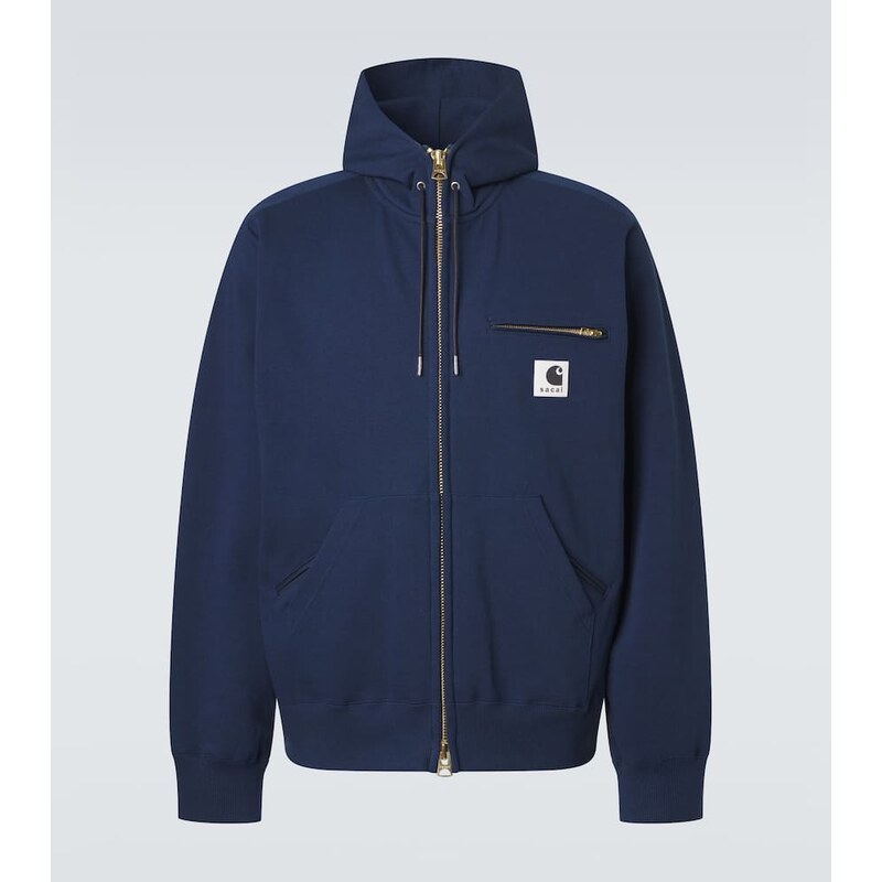 Sacai x Carhartt cotton jersey hoodie