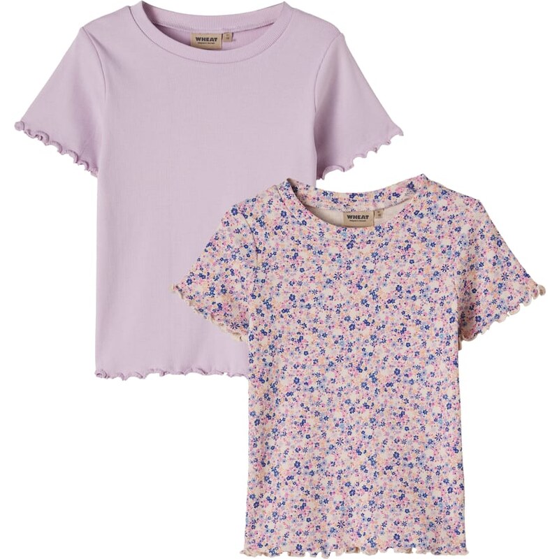 Wheat Alicia set of 2 ribbed-knit cotton T-shirts