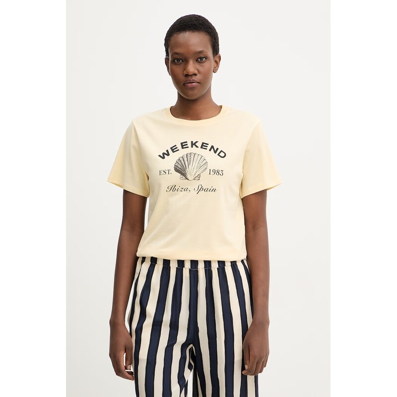Bavlněné tričko Weekend Max Mara BORA 113292426