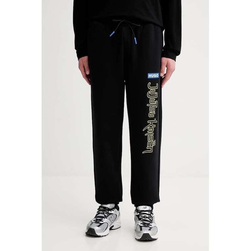 HUGO Blue Bavlněné tepláky Hugo Blue HUGO x Jujutsu Kaisen