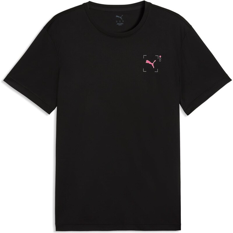 Pánské Tričko s krátkým rukávem PUMA M RUN ILLUSTRATION GRAPHIC TEE 52844601 – Černá