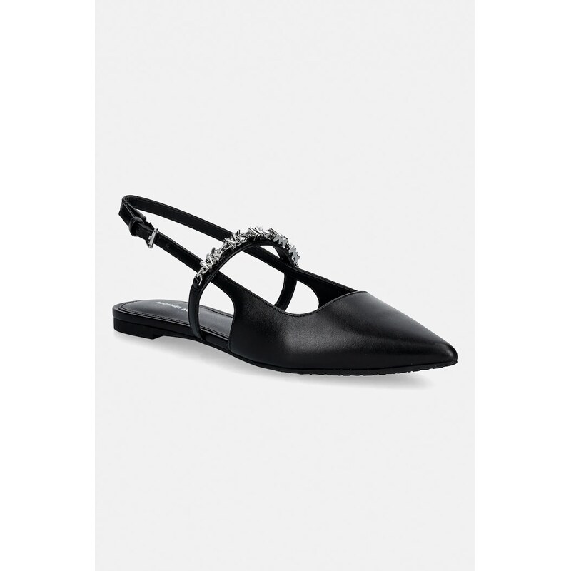Kožené baleríny MICHAEL Michael Kors Dina Flex Sling Flat