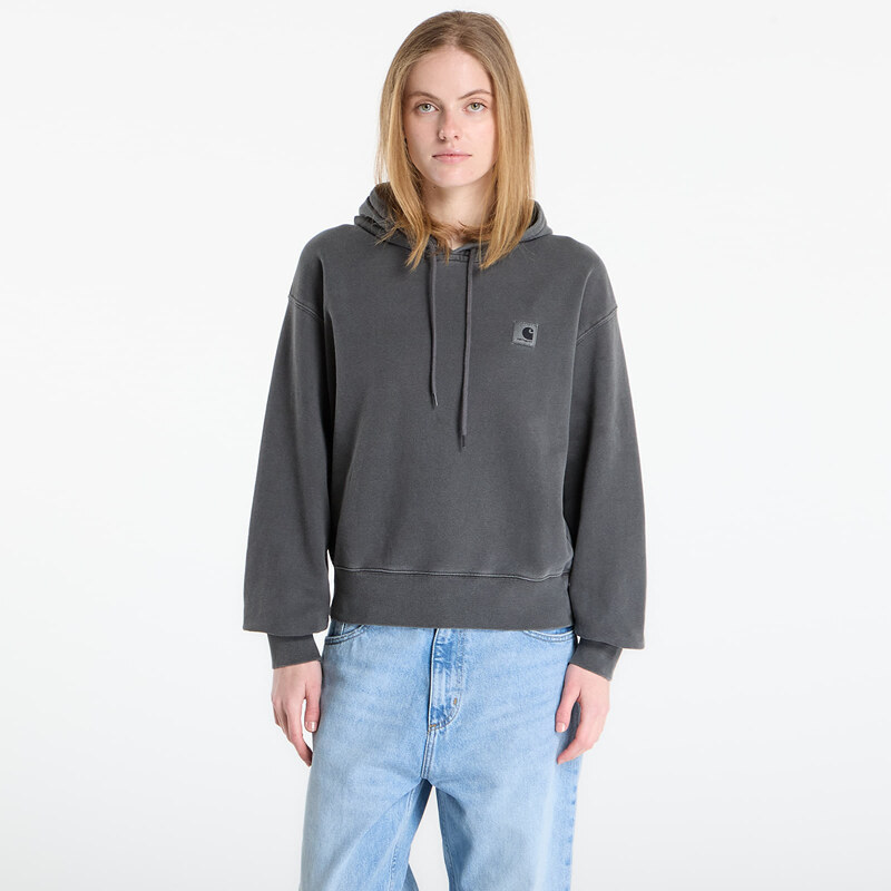 Mikina Carhartt WIP W Hooded Nelson Sweat Black Garment Dyed M 114810895