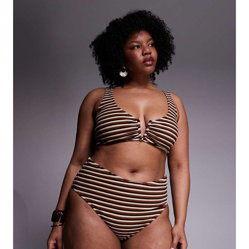 ASOS Curve ASOS DESIGN Curve Tori towelling bikini short in