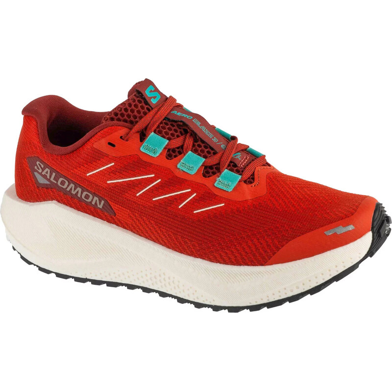 Červené dámské běžecké boty Salomon Aero Blaze 3 Gravel Červená 114159185