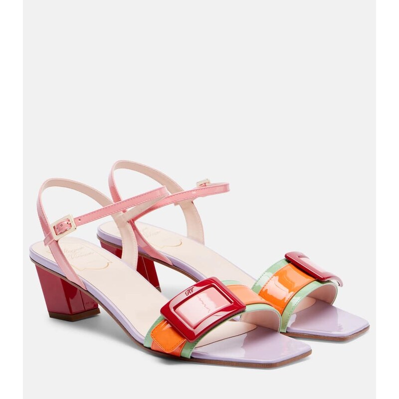 Roger Vivier Belle Vivier patent leather sandals