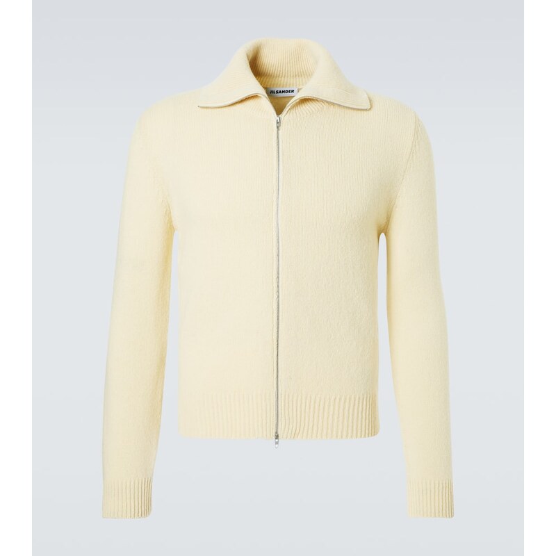 Jil Sander Wool-blend zip-up sweater