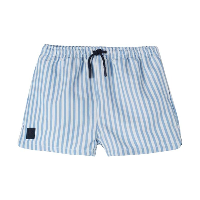 Liewood Aiden striped seersucker swim trunks