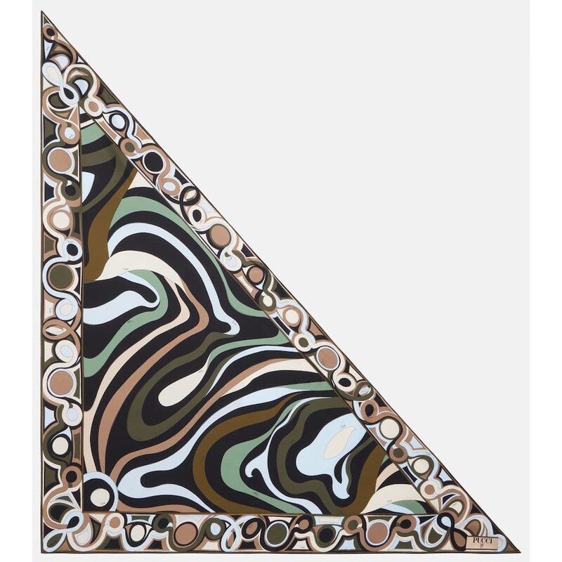 Pucci Marmo silk twill scarf