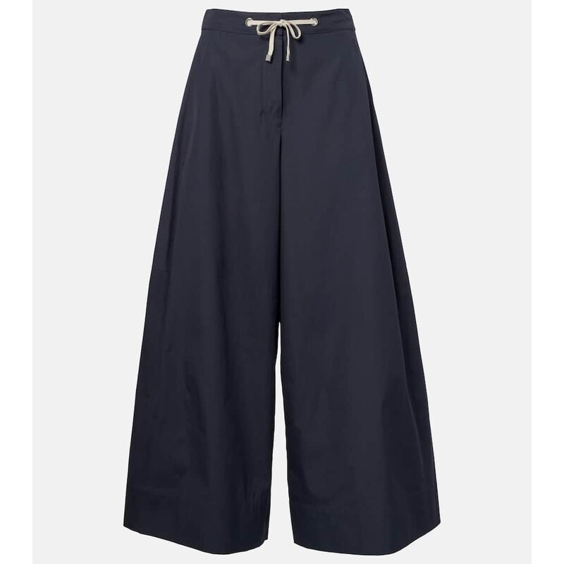 S Max Mara Gufo cotton poplin wide-leg pants