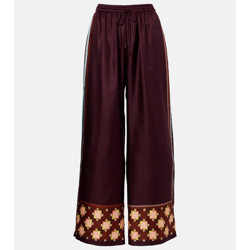 Alemais AlÃmais Wilson silk twill wide-leg pants