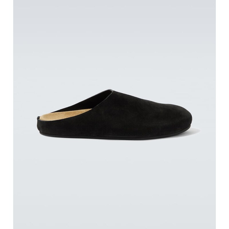 The Row New Lucca suede slip-on shoes