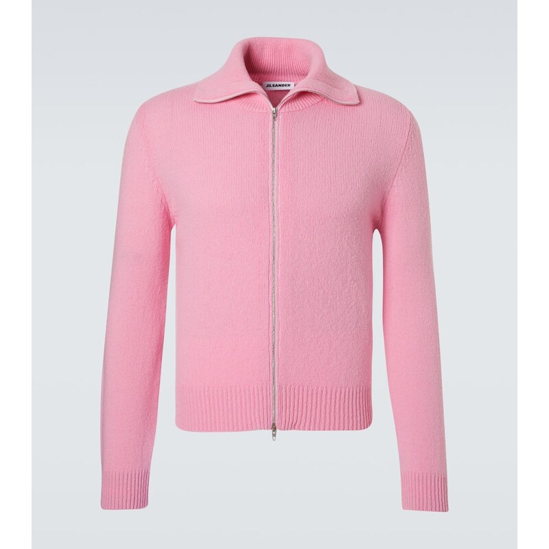 Jil Sander Wool-blend zip-up sweater