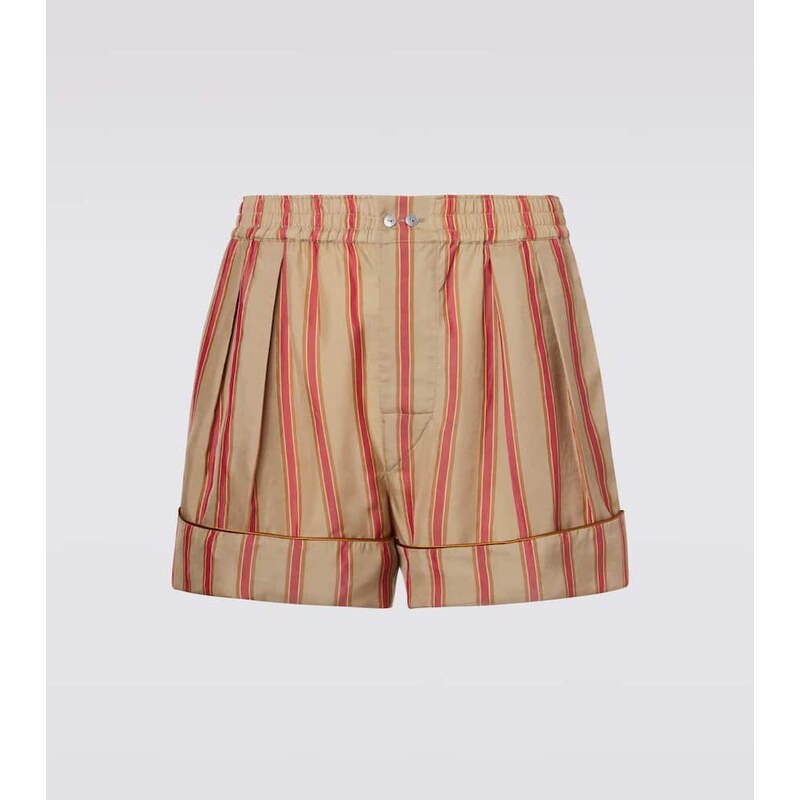 Saint Laurent Striped twill shorts