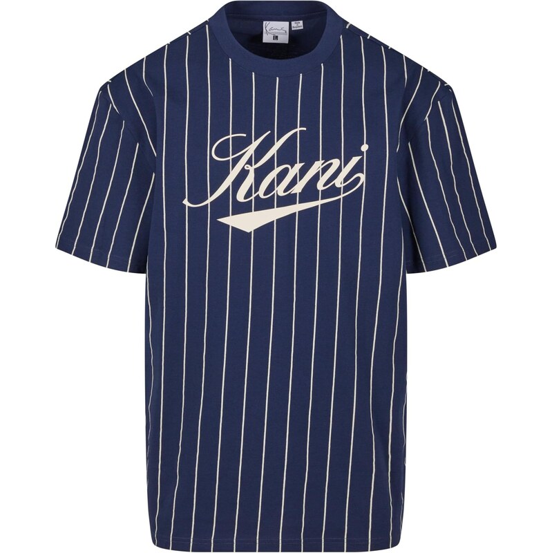 Karl Kani Tričko Varsity světle béžová / tmavě modrá