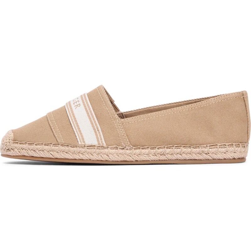 TOMMY HILFIGER Espadrilky světle hnědá / offwhite 114205041