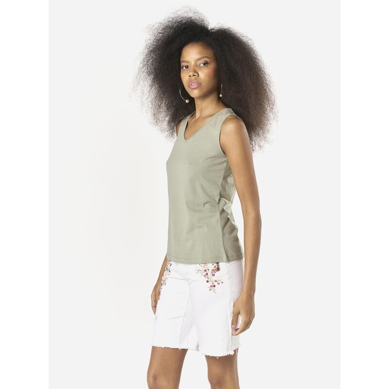 KOROSHI Top khaki