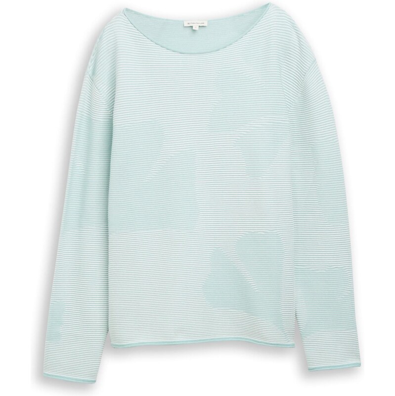 TOM TAILOR Svetr mátová / offwhite