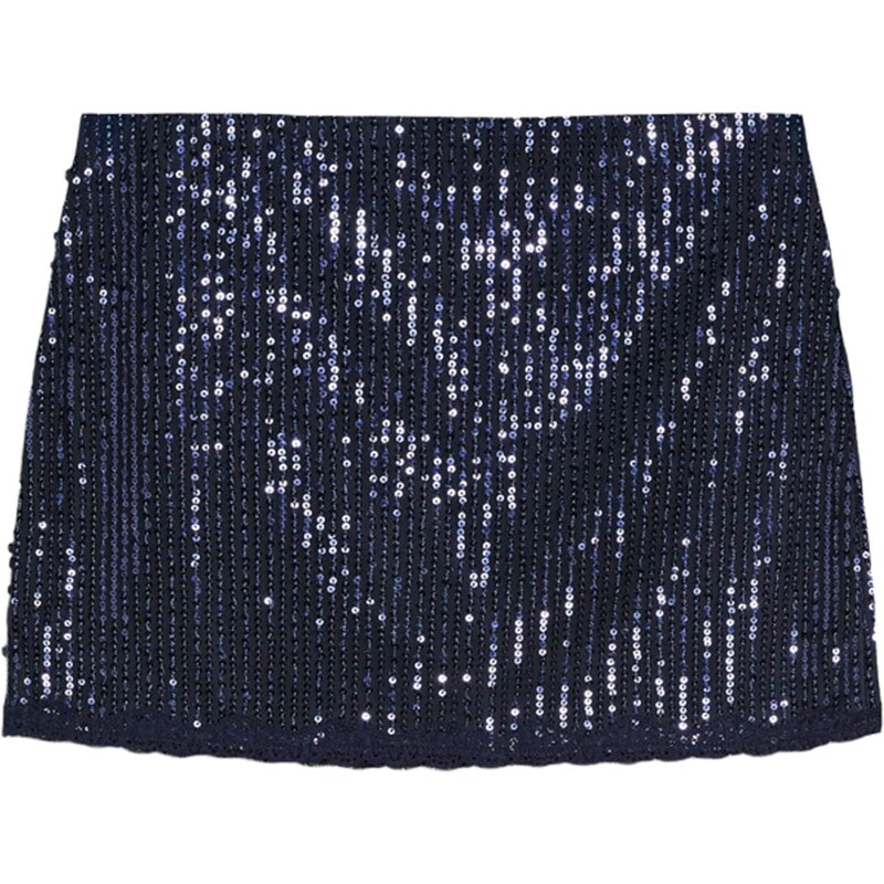 Bershka Sukně námořnická modř