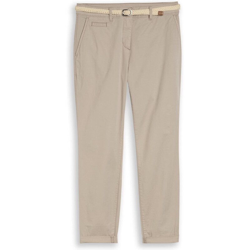 TOM TAILOR Chino kalhoty šedobéžová 114206166