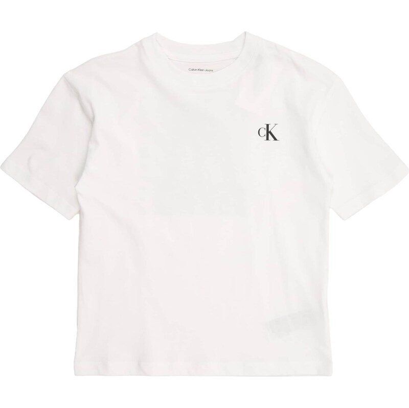 Calvin Klein Jeans Tričko BRIDGE černá / bílá
