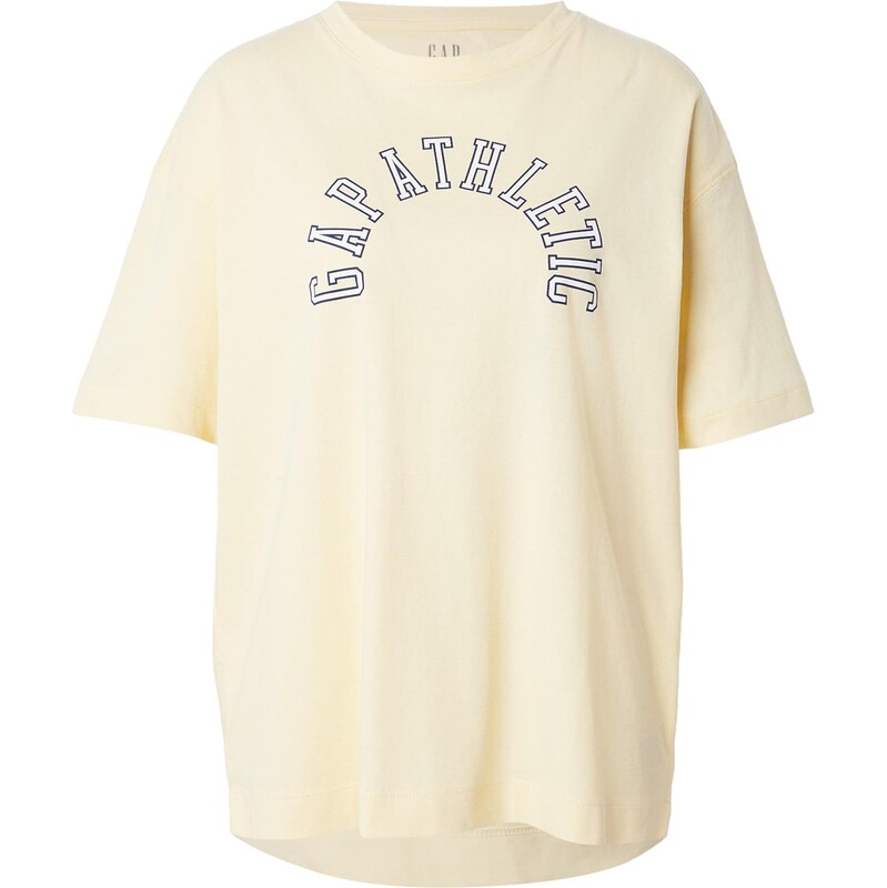 GAP Oversized tričko světle žlutá / černá / bílá
