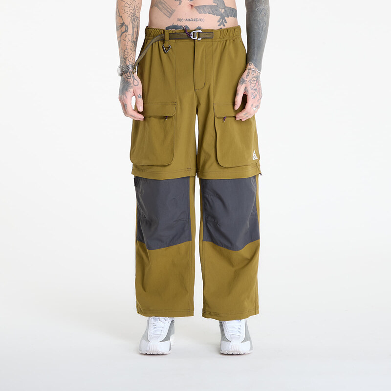 Kalhoty Nike ACG Smith Summit Mens Zip Cargo Pants Olive Flak/